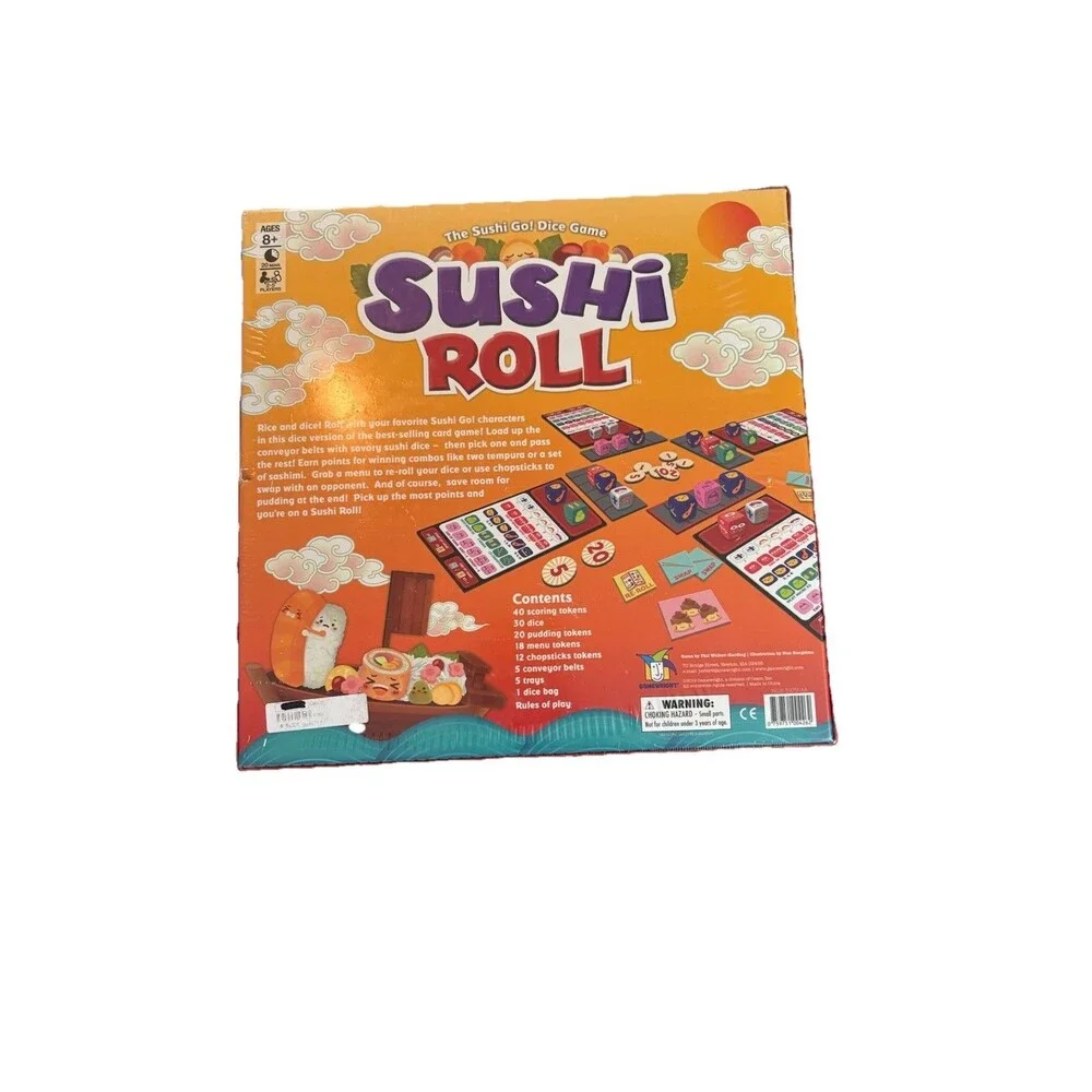 Gamewright Sushi Roll Board Game - The Sushi Go! Dice Game - NEW In Box, Sealed